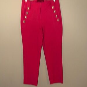 White House Black Market Jolie Bright Pink Women's Pants size 6